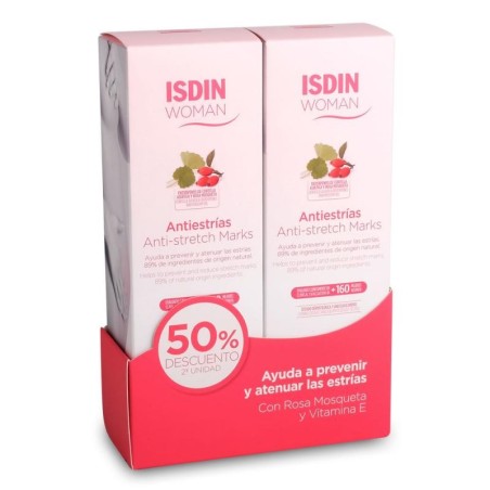 WOMAN ISDIN ANTIESTRIAS DUPLO 2 UNIDADES 250ML