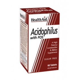 HEALTH AID ACIDOPHILUS CON FOS (60 COMPRIMIDOS)