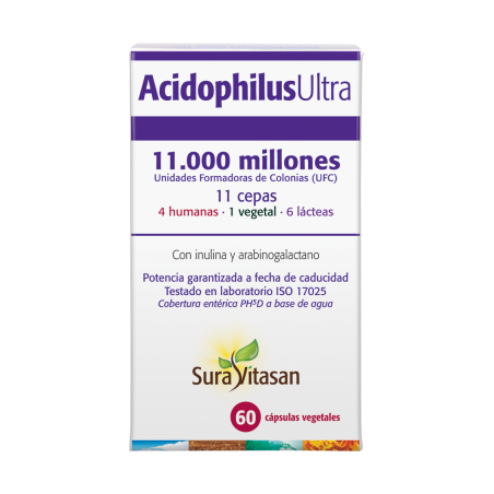 Sura Vitasan Acidophilus Ultra (60 cápsulas) | Farmacia Tuset