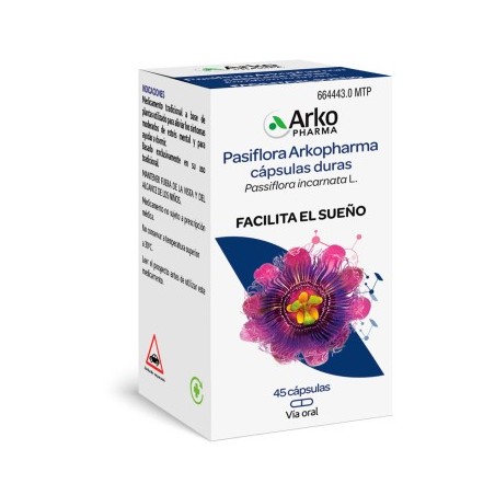 Arkopharma Arkocápsulas Pasiflora (45 cápsulas) | Farmacia Tuset