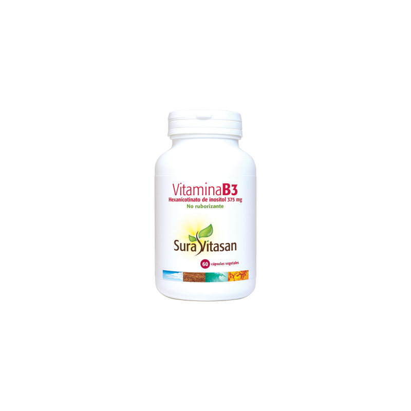 Sura Vitasan Vitamina B3 375mg (60 cápsulas) | Farmacia Tuset