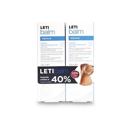 Letibalm crema reparadora de pies 2º unidad 40% dto. | Farmacia Tuset