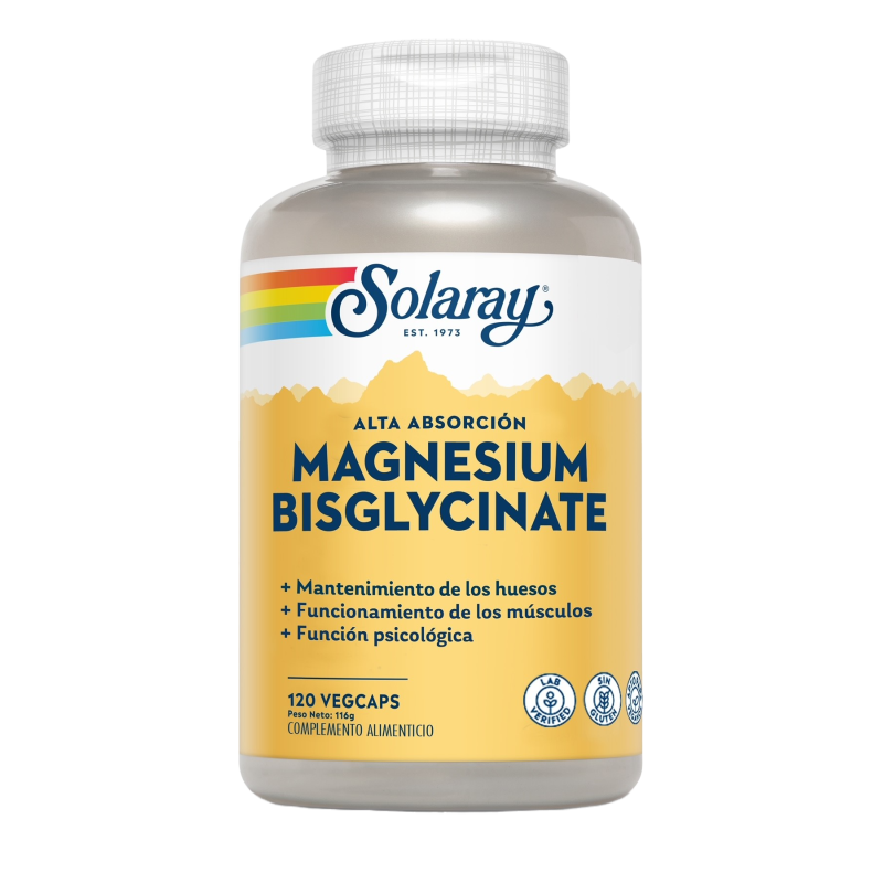 Solaray Magnesium Bisglycinate (120 comprimidos) | Farmacia Tuset