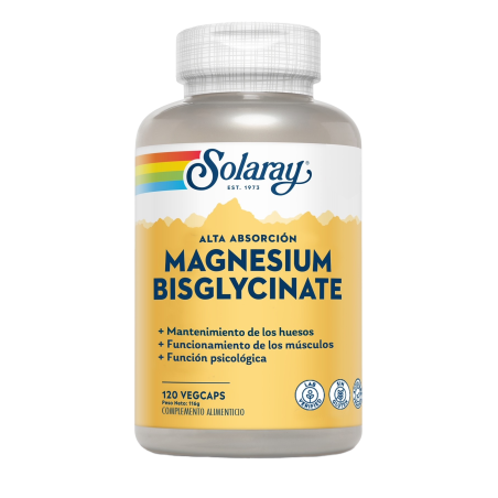 Solaray Magnesium Bisglycinate (120 comprimidos) | Farmacia Tuset