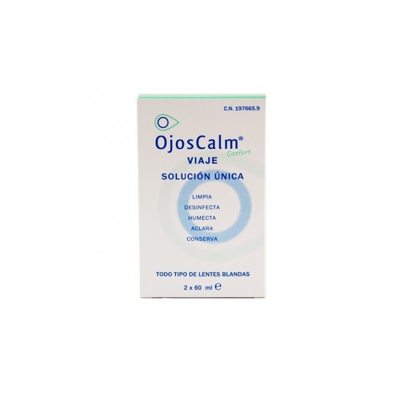 Ojoscalm Solución Única Viaje 2x60ml | Farmacia Tuset