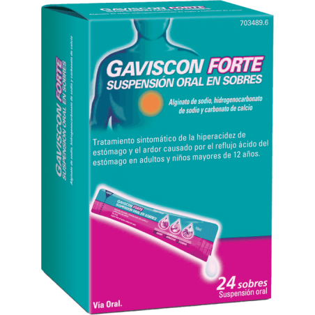 Gaviscon Forte 24 sobres Suspensión Oral 10ml | Farmacia Tuset