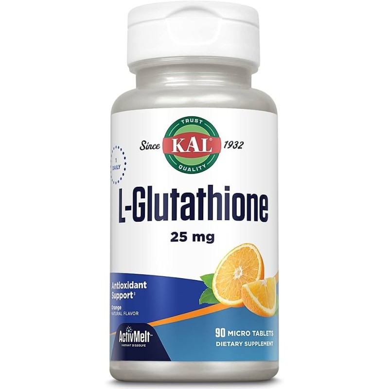 Kal L- Glutation 25mg (90 comprimidos) | Farmacia Tuset