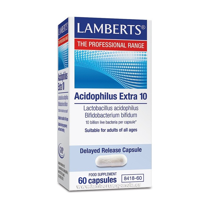 Lamberts Acidophilus Extra 10 (60 cápsulas) | Farmacia Tuset