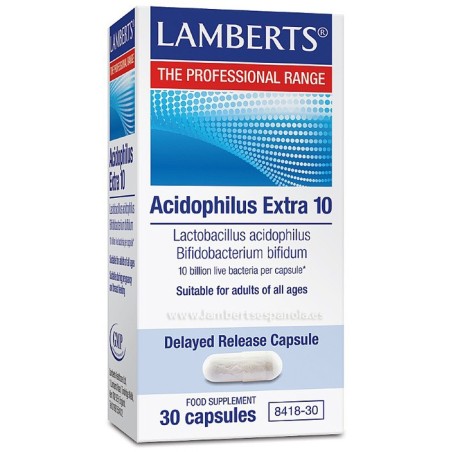 Lamberts Acidophilus Extra 10 (30 cápsulas) | Farmacia Tuset