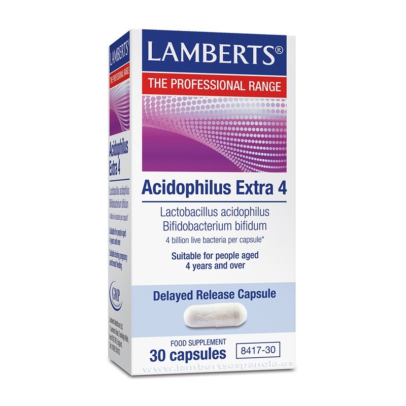 Lamberts Acidophilus Extra 4 (30 cápsulas) | Farmacia Tuset