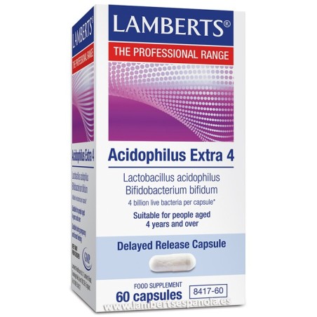 Lamberts Acidophilus Extra 4 (60 cápsulas) | Farmacia Tuset