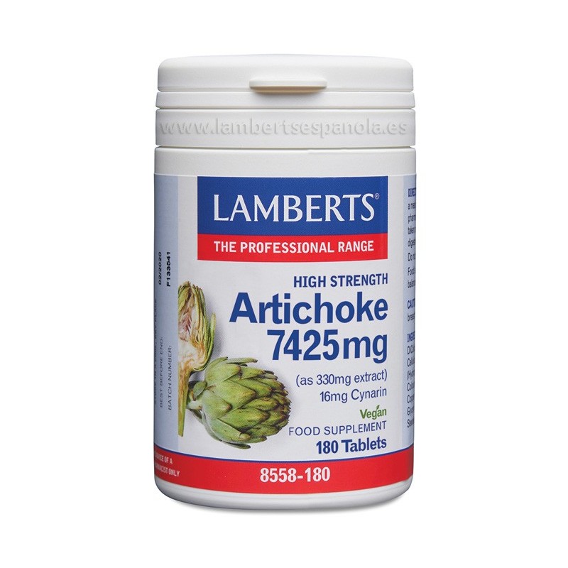 Lamberts Artichoke (Alcachofa) (180 comprimidos) | Farmacia Tuset