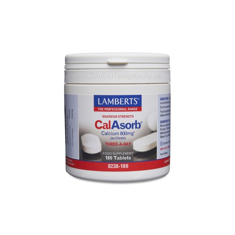 Lamberts Calasorb 800mg (180 comprimidos) | Farmacia Tuset