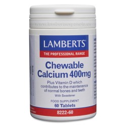 Lamberts Calcio Masticable 400mg (60 comprimidos) | Farmacia Tuset