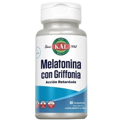 Kal Melatonina con Griffonia Retard (60 comprimidos) | Farmacia Tuset