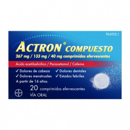 Actron Compuesto (20 comp. efervescentes) | Farmacia Tuset