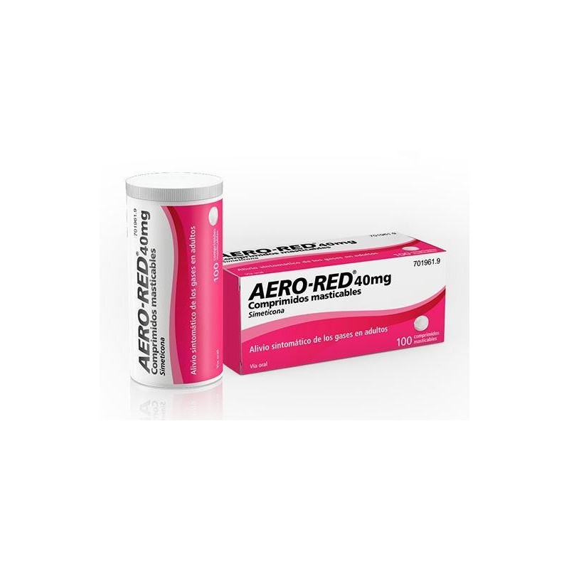 Aero red 40mg 100 comprimidos masticables | Farmacia Tuset