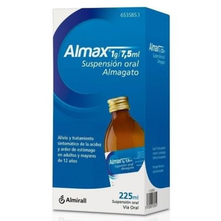 Almax 1g/7,5ml suspension oral 225ml | Farmacia Tuset