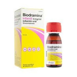 Biodramina infantil 4mg/ml solución oral 60ml | Farmacia Tuset