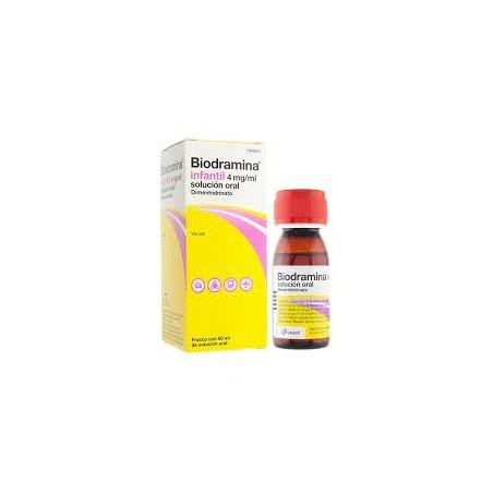 Biodramina infantil 4mg/ml solución oral 60ml | Farmacia Tuset