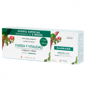 Klorane Keratincaps 3 cajas (2+1) 30 cápsulas |Farmacia Tuset