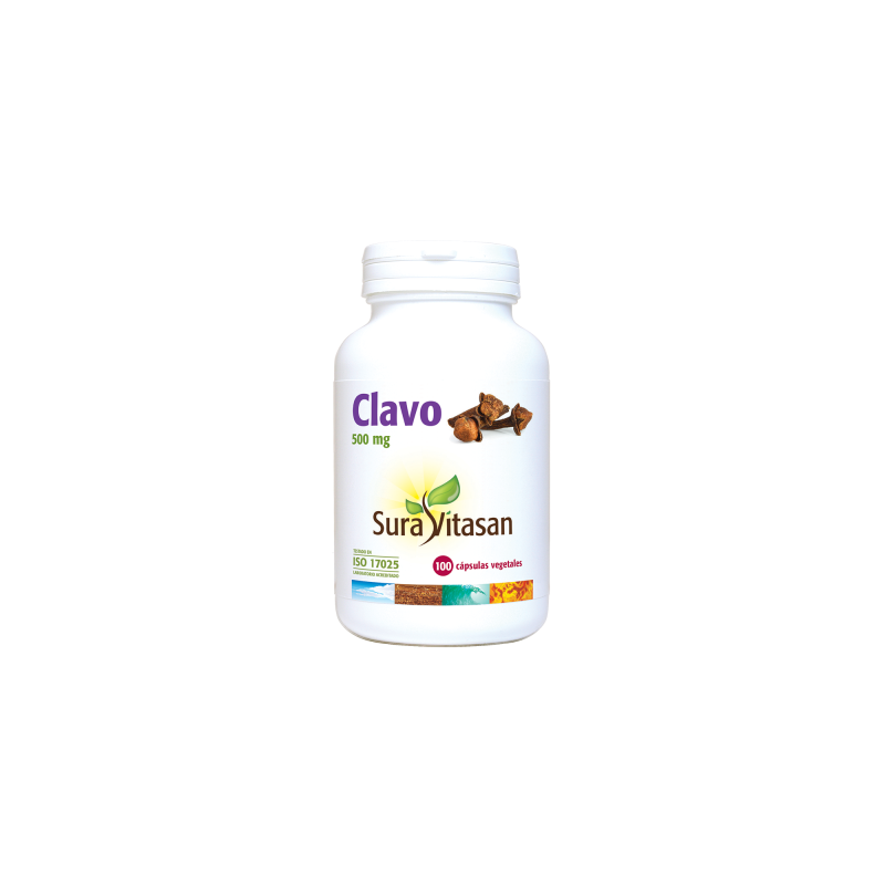 Sura Vitasan Clavo 500mg (100 cápsulas) | Farmacia Tuset