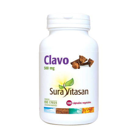 Sura Vitasan Clavo 500mg (100 cápsulas) | Farmacia Tuset