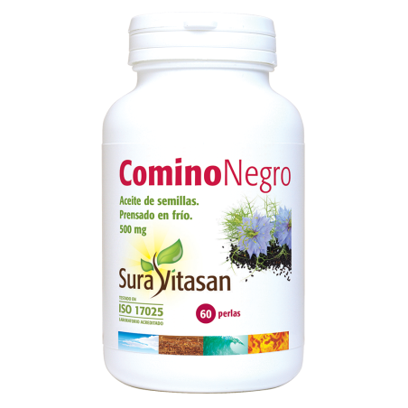 Sura Vitasan Comino Negro 500mg (60 perlas) | Farmacia Tuset