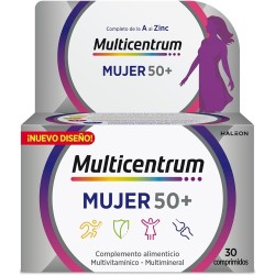 Multicentrum mujer 50+ 30 comprimidos.