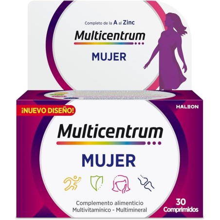 Multicentrum mujer 30 comprimidos.| Farmacia Tuset