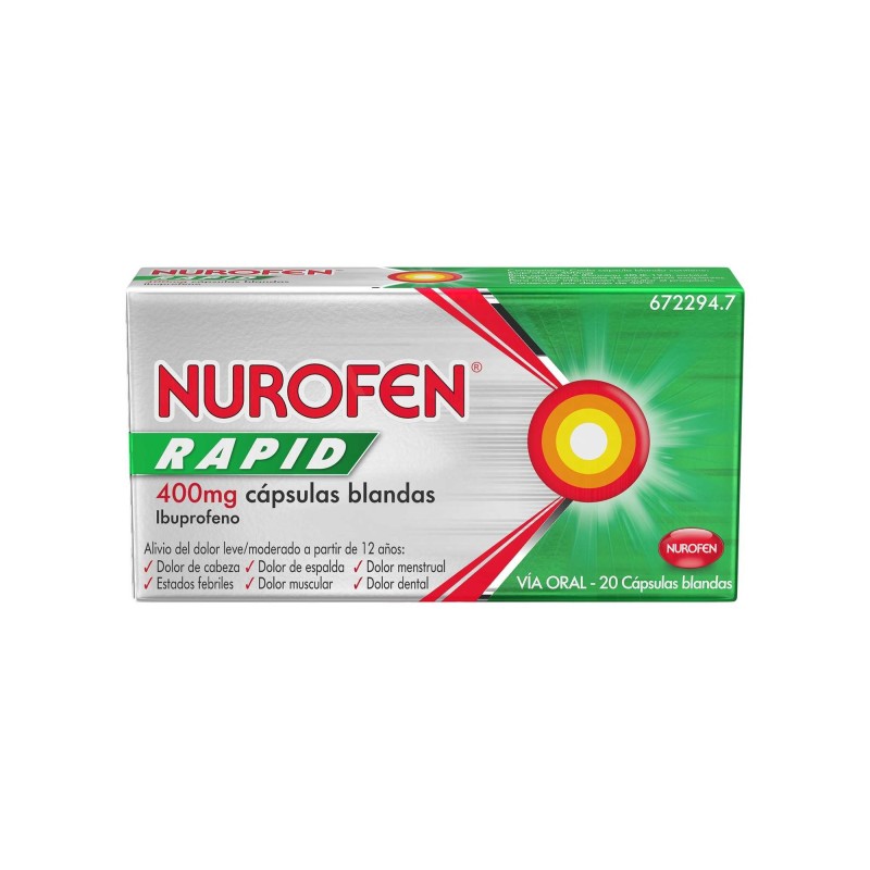 Nurofen Rapid 400mg (10 cápsulas blandas) | Farmacia Tuset