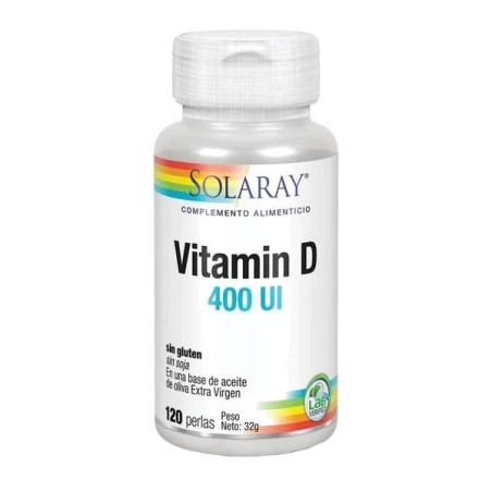 Solaray Vitamina D3 400UI (120 perlas) | Farmacia Tuset