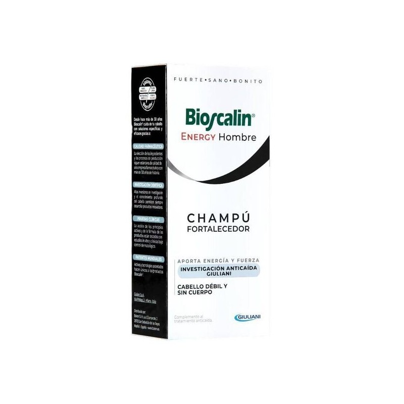 Bioscalin Energy Hombre Champú Fortalecedor (200 ml) | Farmacia Tuset