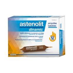 Astenolit Dinamic (12 ampollas bebibles) | Farmacia Tuset