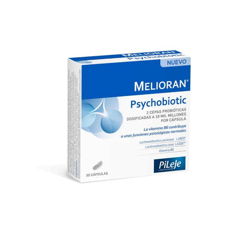 Pileje Melioran Psychobiotic (30 cápsulas) | Farmacia Tuset