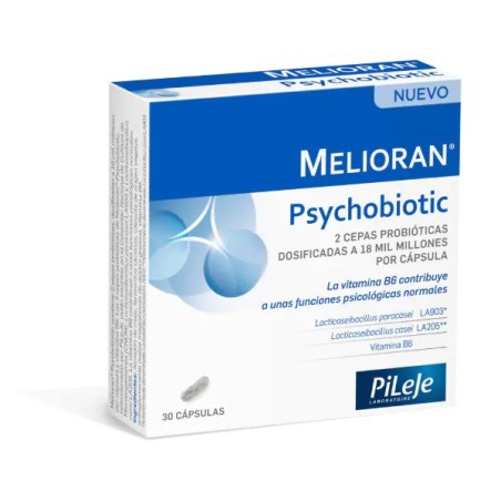 Pileje Melioran Psychobiotic (30 cápsulas) | Farmacia Tuset