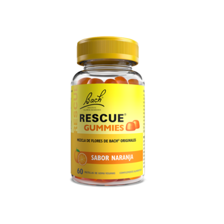 Bach Rescue Gummies 60 pastillas sabor naranja| Farmacia Tuset