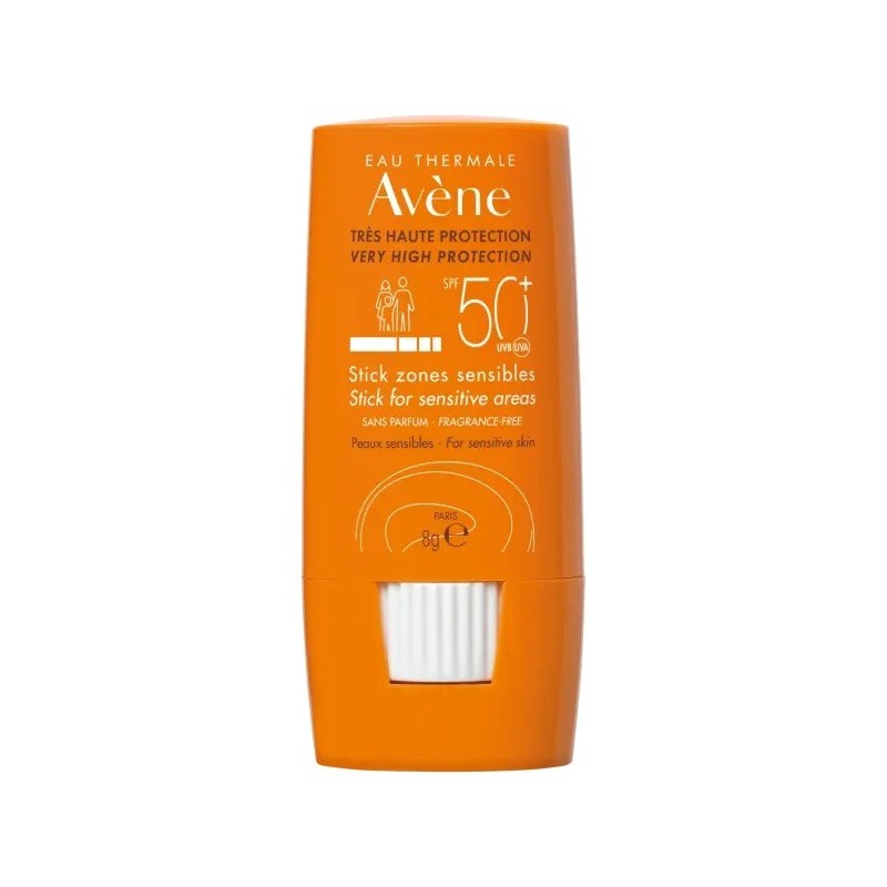 Avene Solar Stick SPF50+ Zonas Sensibles (8 gr) | Farmacia Tuset