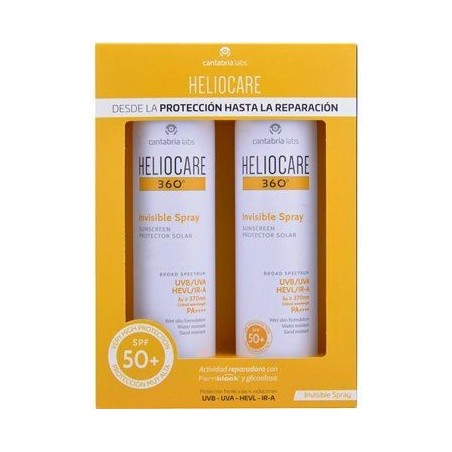 Heliocare 360º invisible spray protector pack 2x200 ml| Farmacia Tuset
