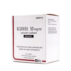 Regaxidil  50 MG/ML solución cutánea 3 frascos 60ML | Farmacia Tuset