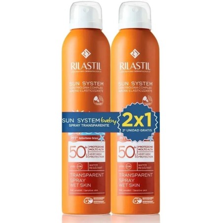 Rilastil Sun System Baby Spray Transparente SPF50+ Duplo (2x200ml) | Farmacia Tuset