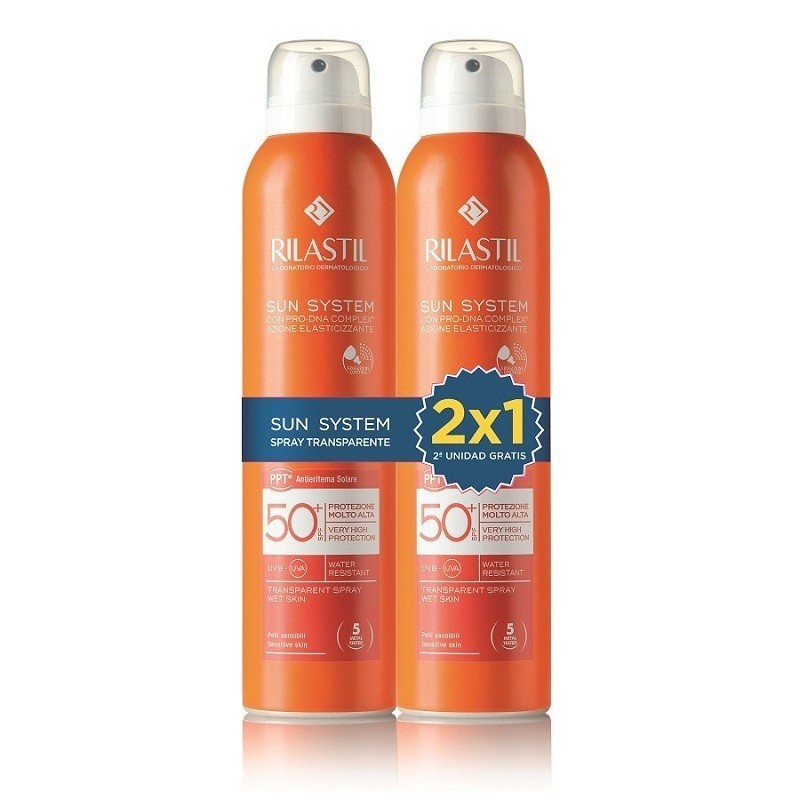 Rilastil Sun System Spray Transparente SPF50+ Duplo (2 x 200ml) | Farmacia Tuset