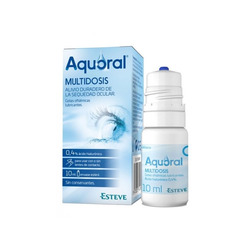 Aquoral Gotas Oftálmicas Multidosis 0,4% (10 ml) | Farmacia Tuset