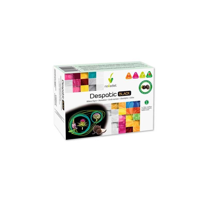 Novadiet Despatic Black (20 ampollas) | Farmacia Tuset