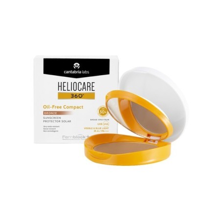 Heliocare 360º Oil-Free Compact SPF50+ Bronze (10 gr) | Farmacia Tuset
