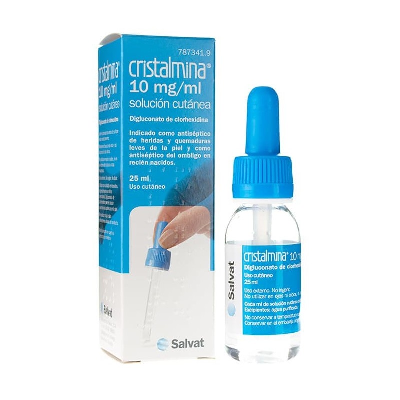 Cristalmina 10 mg/ml Solución Cutánea (25 ml) | Farmacia Tuset