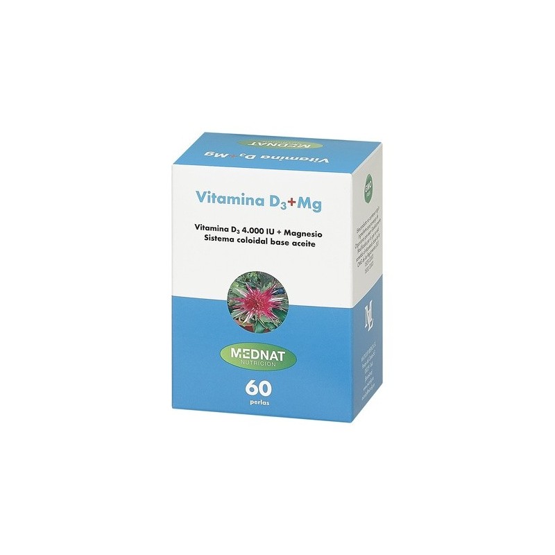 MEDNAT VITAMINA D3 + MAGNESIO 60PERLAS | Farmacia Tuset