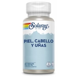 Solaray Piel Cabello Uñas (60 cápsulas) | Farmacia Tuset