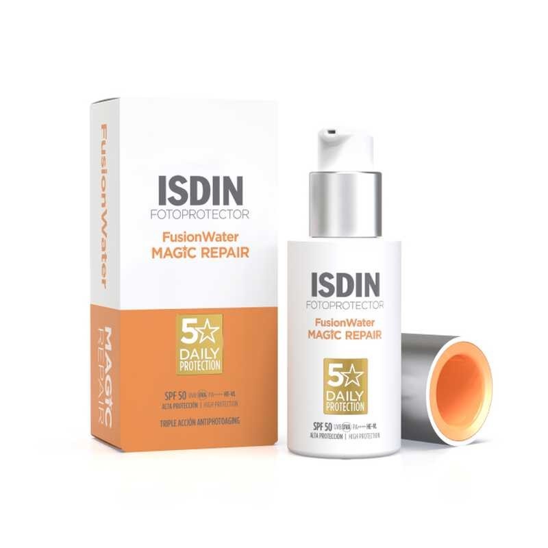 Isdin Fotoprotector Fusion Water Magic Repair FPS50+ (50 ml) | Farmacia Tuset