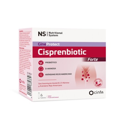 NS Gineprotect Cisprenbiotic Forte (6 sobres) | Farmacia Tuset